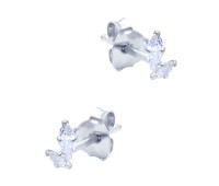 Beautiful CZ Crystal Silver Stud Earring STS-6225